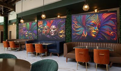 Hotel lobby cafe and restaurant